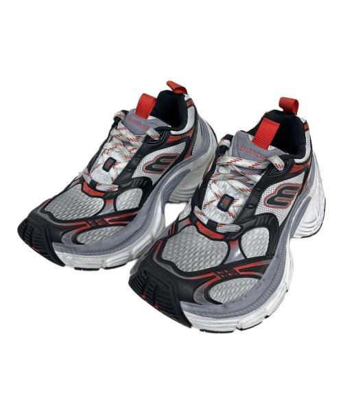 BALENCIAGA（バレンシアガ）BALENCIAGA (バレンシアガ) ローカットスニーカー グレー×レッド サイズ:29の古着・服飾アイテム