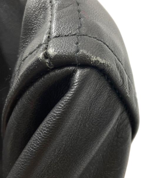 HORN WORKS（ホーンワークス）HORN WORKS (ホーンワークス) ダブルライダースジャケット ブラック×レッド サイズ:Sの古着・服飾アイテム