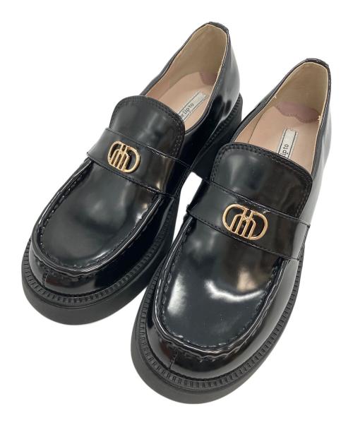 HER LIP TO（ハーリップトゥ）Her lip to (ハーリップトゥ) Trois Logo Loafers ブラック サイズ:36の古着・服飾アイテム