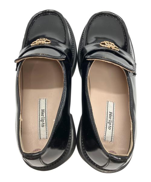 HER LIP TO（ハーリップトゥ）Her lip to (ハーリップトゥ) Trois Logo Loafers ブラック サイズ:36の古着・服飾アイテム