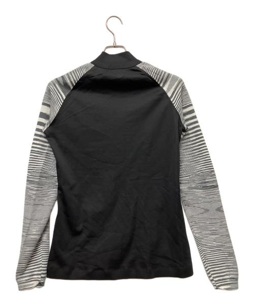 adidas（アディダス）adidas (アディダス) MISSONI (ミッソーニ) ランニングジャケット ブラック×グレー サイズ:Sの古着・服飾アイテム