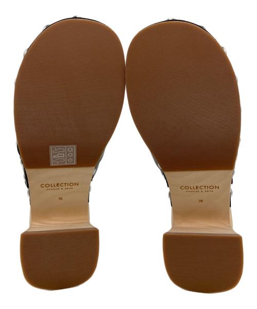 CHARLES & KEITH（チャールズアンドキース）CHARLES & KEITH (チャールズアンドキース) ガビーヌ スタッズクロッグ ブラック サイズ:24.5の古着・服飾アイテム