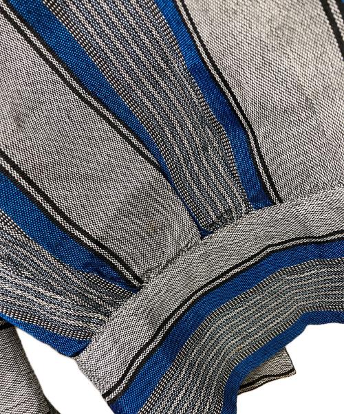 Truval（テュルーバル）TruVal (テュルーバル) 長袖シャツ グレー×ブルー サイズ:Lの古着・服飾アイテム