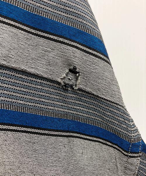 Truval（テュルーバル）TruVal (テュルーバル) 長袖シャツ グレー×ブルー サイズ:Lの古着・服飾アイテム