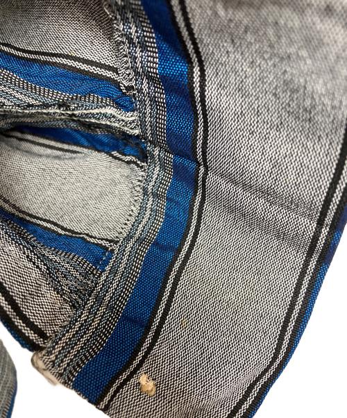 Truval（テュルーバル）TruVal (テュルーバル) 長袖シャツ グレー×ブルー サイズ:Lの古着・服飾アイテム