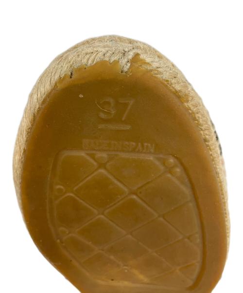 CHANEL（シャネル）CHANEL (シャネル) ココマークエスパドリーユサンダル ベージュ×ピンク サイズ:37の古着・服飾アイテム