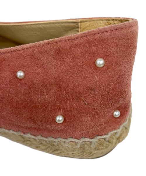 CHANEL（シャネル）CHANEL (シャネル) ココマークエスパドリーユサンダル ベージュ×ピンク サイズ:37の古着・服飾アイテム