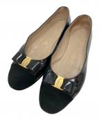 Salvatore Ferragamoサルヴァトーレ フェラガモ）の古着「バレエシューズ」｜ブラック