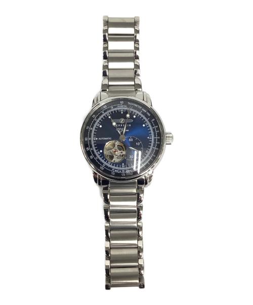 ZEPPELIN（ツェッペリン）ZEPPELIN (ツェッペリン) オープンハート腕時計 ネイビーの古着・服飾アイテム