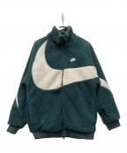 NIKEナイキ）の古着「シェルパジャケット」｜グリーン×ホワイト