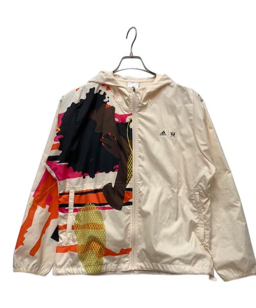 adidas（アディダス）adidas (アディダス) ランニングジャケット アイボリー サイズ:Lの古着・服飾アイテム