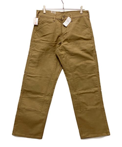 LEVI'S（リーバイス）LEVI'S (リーバイス) ダブルニーパンツ ペインターパンツ ブラウン サイズ:W33の古着・服飾アイテム