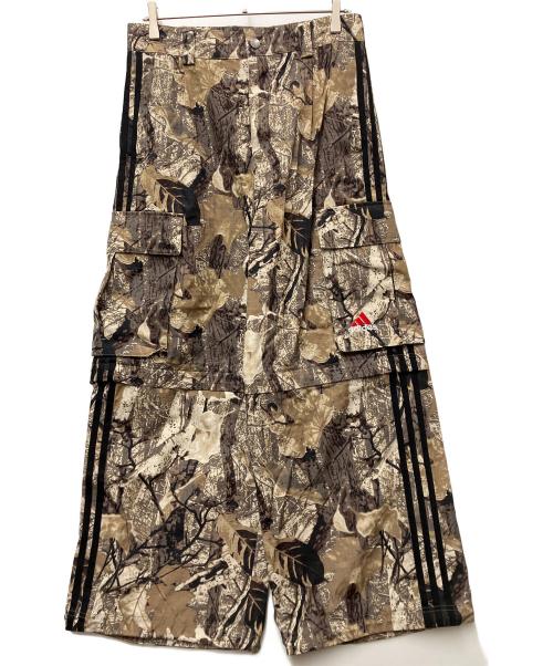 adidas（アディダス）adidas (アディダス) カーゴジップオフ パンツ カーキ サイズ:Mの古着・服飾アイテム