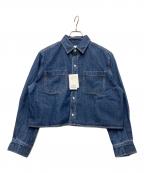 Spick and Spanスピック＆スパン）の古着「REショートデニムシャツ」｜インディゴ