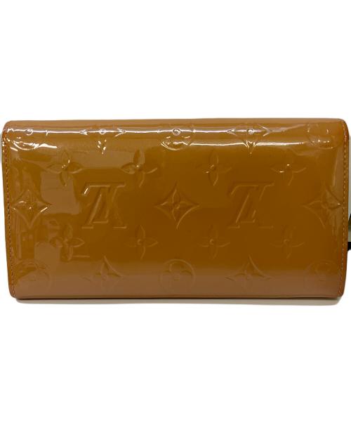 LOUIS VUITTON（ルイ ヴィトン）LOUIS VUITTON (ルイ ヴィトン) ヴェルニポシェット・ポルトモネ クレディ長財布 ブラウンの古着・服飾アイテム