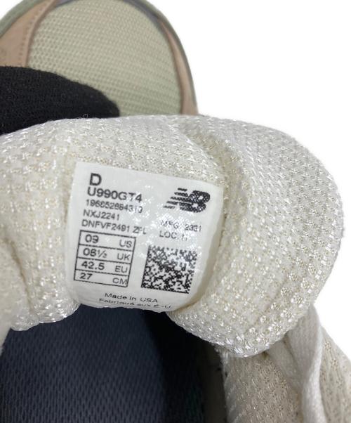 NEW BALANCE（ニューバランス）NEW BALANCE (ニューバランス) 990V4　Dワイズローカットスニーカー MADE IN USA グリーン サイズ:CM27の古着・服飾アイテム