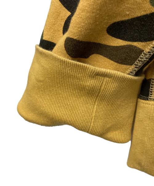 A BATHING APE（ア ベイシング エイプ）A BATHING APE (ア ベイシング エイプ) Camo Shark Full Zip Hoodie イエロー×カーキ サイズ:XLの古着・服飾アイテム