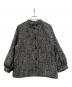 IENA（イエナ）の古着「ヘリンボンツイードハーフコート」｜ブラック×ホワイト