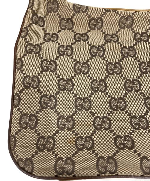 GUCCI（グッチ）GUCCI (グッチ) GGキャンバスワンショルダーバッグ ベージュの古着・服飾アイテム