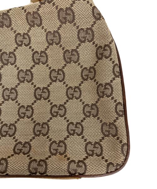 GUCCI（グッチ）GUCCI (グッチ) GGキャンバスワンショルダーバッグ ベージュの古着・服飾アイテム