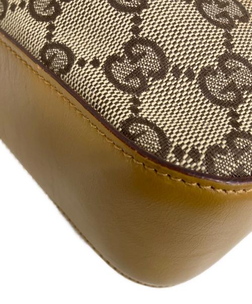 GUCCI（グッチ）GUCCI (グッチ) GGキャンバスワンショルダーバッグ ベージュの古着・服飾アイテム