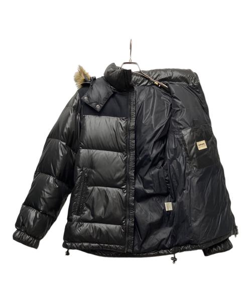 CarHartt（カーハート）CarHartt (カーハート) フード着脱式ダウンジャケット ブラック×ブラウン サイズ:Lの古着・服飾アイテム