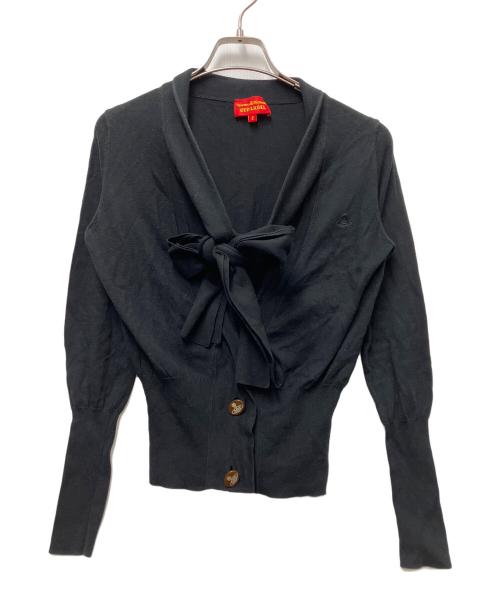 Vivienne Westwood RED LABEL（ヴィヴィアンウエストウッドレッドレーベル）Vivienne Westwood RED LABEL (ヴィヴィアンウエストウッドレッドレーベル) 薄手カーディガン ブラック サイズ:2の古着・服飾アイテム