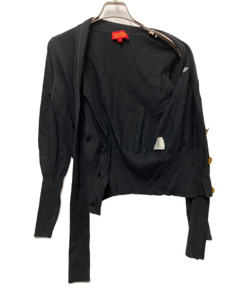 Vivienne Westwood RED LABEL（ヴィヴィアンウエストウッドレッドレーベル）Vivienne Westwood RED LABEL (ヴィヴィアンウエストウッドレッドレーベル) 薄手カーディガン ブラック サイズ:2の古着・服飾アイテム