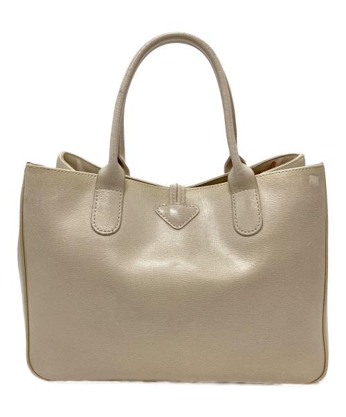 LONGCHAMP（ロンシャン）LONGCHAMP (ロンシャン) ハンドバッグ アイボリーの古着・服飾アイテム