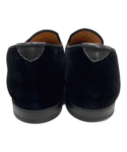 UNITED ARROWS（ユナイテッドアローズ）UNITED ARROWS (ユナイテッドアローズ) ベルベットローファー ブラック サイズ:40の古着・服飾アイテム
