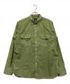stussyステューシー）の古着「長袖シャツ」｜グリーン