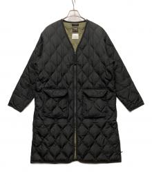 TAION（タイオン）の古着「V NECK ZIP COAT」｜ブラック