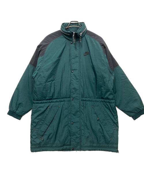 NIKE（ナイキ）NIKE (ナイキ) 中綿ジャケット グリーン×ブラック サイズ:Mの古着・服飾アイテム