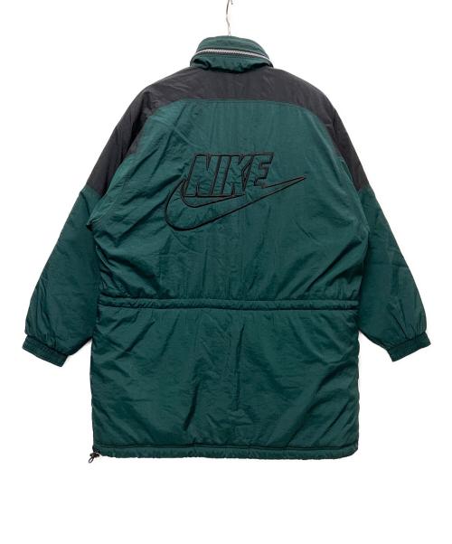 NIKE（ナイキ）NIKE (ナイキ) 中綿ジャケット グリーン×ブラック サイズ:Mの古着・服飾アイテム