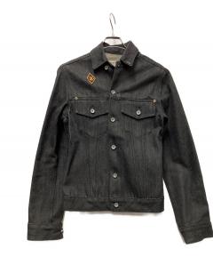 美品バーバリーロンドン ブラックデニムジャケット40ハーフコート 中古・古着通販】BURBERRY LONDON (バーバリーロンドン) デニム