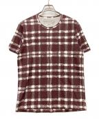 BALENCIAGAバレンシアガ）の古着「半袖Tシャツ」｜ホワイト×ブラウン