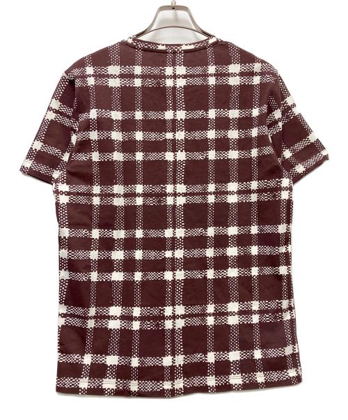 BALENCIAGA（バレンシアガ）BALENCIAGA (バレンシアガ) 半袖Tシャツ ホワイト×ブラウン サイズ:Mの古着・服飾アイテム