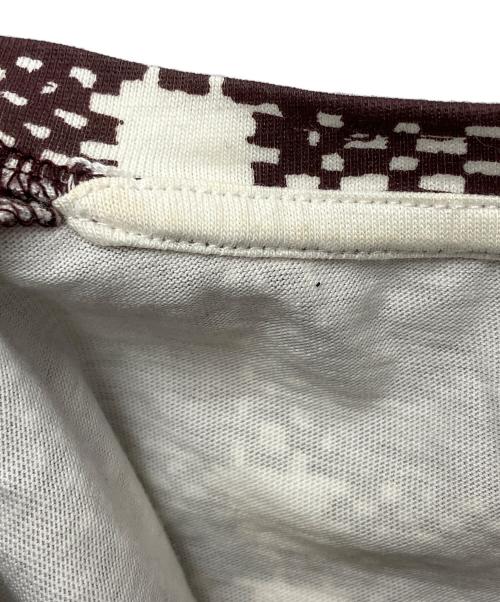 BALENCIAGA（バレンシアガ）BALENCIAGA (バレンシアガ) 半袖Tシャツ ホワイト×ブラウン サイズ:Mの古着・服飾アイテム