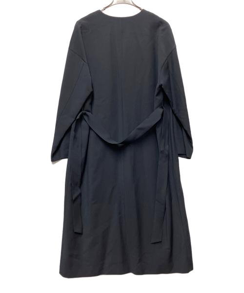 theory luxe（セオリーリュクス）theory luxe (セオリーリュクス) ノーカラーコート ネイビー サイズ:38の古着・服飾アイテム