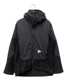 and wander（アンドワンダー）の古着「top fleece jacket」｜ブラック