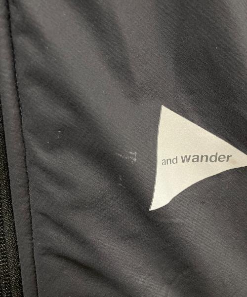 and wander（アンドワンダー）and wander (アンドワンダー) top fleece jacket ブラック サイズ:Lの古着・服飾アイテム