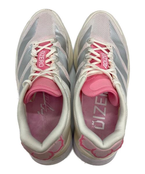 adidas（アディダス）adidas (アディダス) ランニングシューズ ホワイト×ピンク サイズ:26.5の古着・服飾アイテム