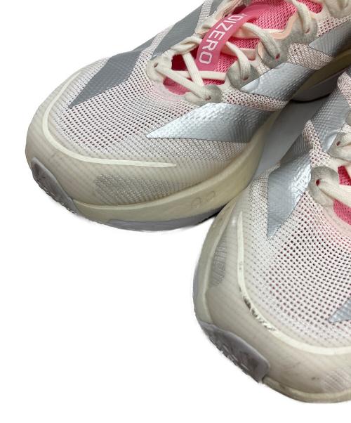 adidas（アディダス）adidas (アディダス) ランニングシューズ ホワイト×ピンク サイズ:26.5の古着・服飾アイテム