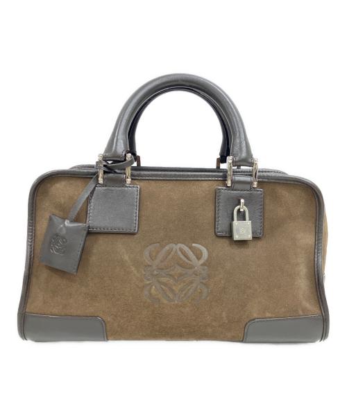 LOEWE（ロエベ）LOEWE (ロエベ) アマソナ28　ハンドバッグ ブラウンの古着・服飾アイテム