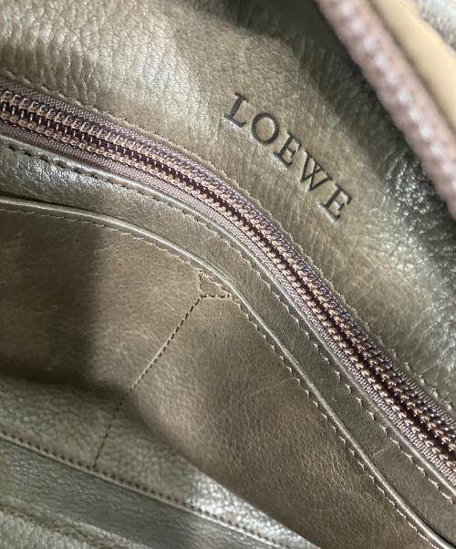LOEWE（ロエベ）LOEWE (ロエベ) アマソナ28　ハンドバッグ ブラウンの古着・服飾アイテム