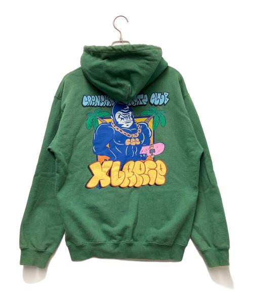 X-LARGE（エクストララージ）X-LARGE (エクストララージ) プルオーバーパーカー グリーン サイズ:Mの古着・服飾アイテム