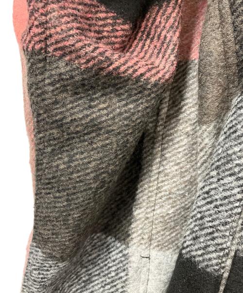 BLACK LABEL CRESTBRIDGE（ブラックレーベル クレストブリッジ）BLACK LABEL CRESTBRIDGE (ブラックレーベル クレストブリッジ) スライバーチェックパデッドCPOシャツ ブラック×ピンク サイズ:Lの古着・服飾アイテム