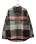 BLACK LABEL CRESTBRIDGE（ブラックレーベル クレストブリッジ）の古着「スライバーチェックパデッドCPOシャツ」｜ブラック×ピンク