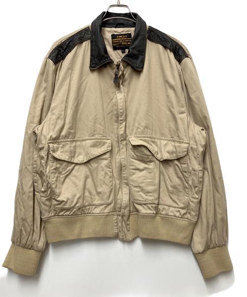 Schott（ショット）Schott (ショット) A-2フライトジャケット ベージュ サイズ:Lの古着・服飾アイテム