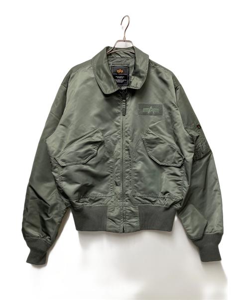 ALPHA（アルファ）ALPHA (アルファ) CWU-36Pフライトジャケット グリーン サイズ:Lの古着・服飾アイテム